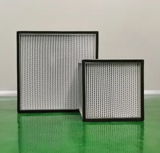 Pharmaceutical Laboratory Fan Unit H13 H14 HVAC Fiberglass HEPA Air Filter